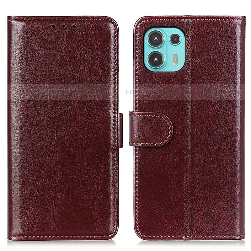 Funda de Cuero Cartera con Soporte Carcasa M07L para Motorola Moto Edge 20 Lite 5G Marron