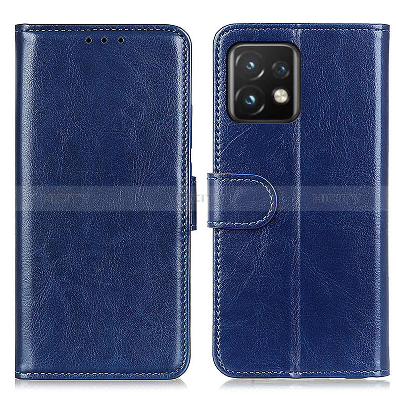 Funda de Cuero Cartera con Soporte Carcasa M07L para Motorola Moto Edge 40 Pro 5G Azul