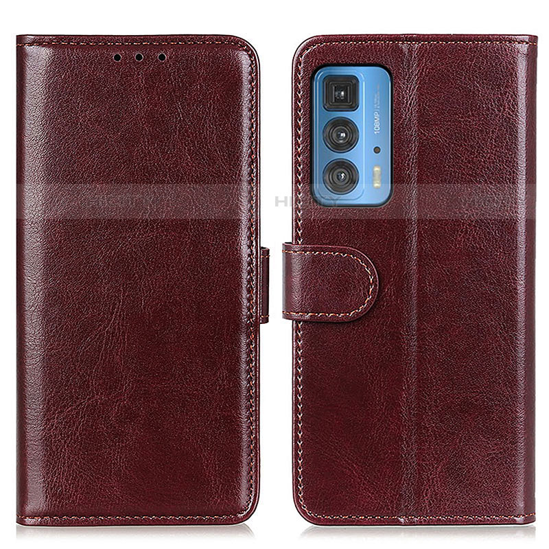 Funda de Cuero Cartera con Soporte Carcasa M07L para Motorola Moto Edge S Pro 5G Marron