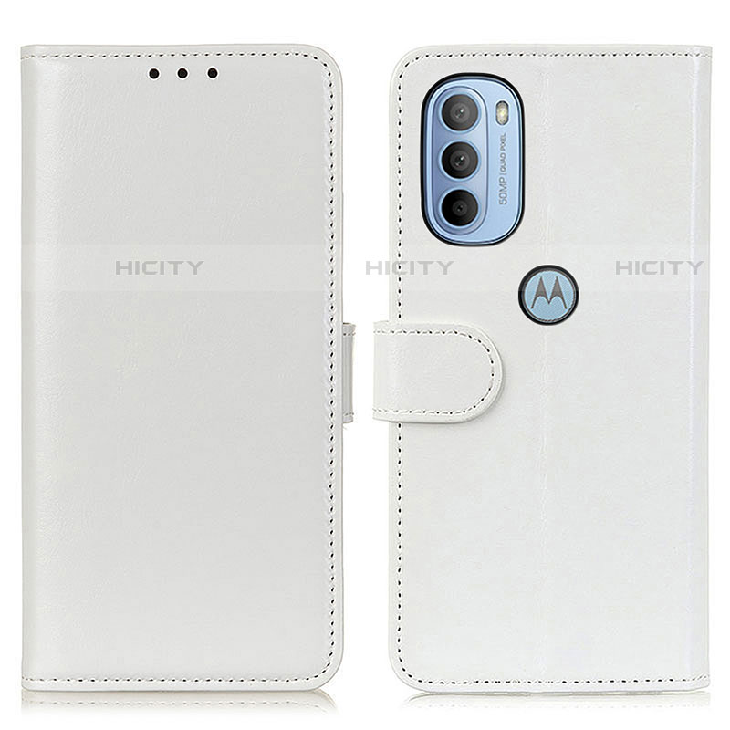 Funda de Cuero Cartera con Soporte Carcasa M07L para Motorola Moto G31 Blanco