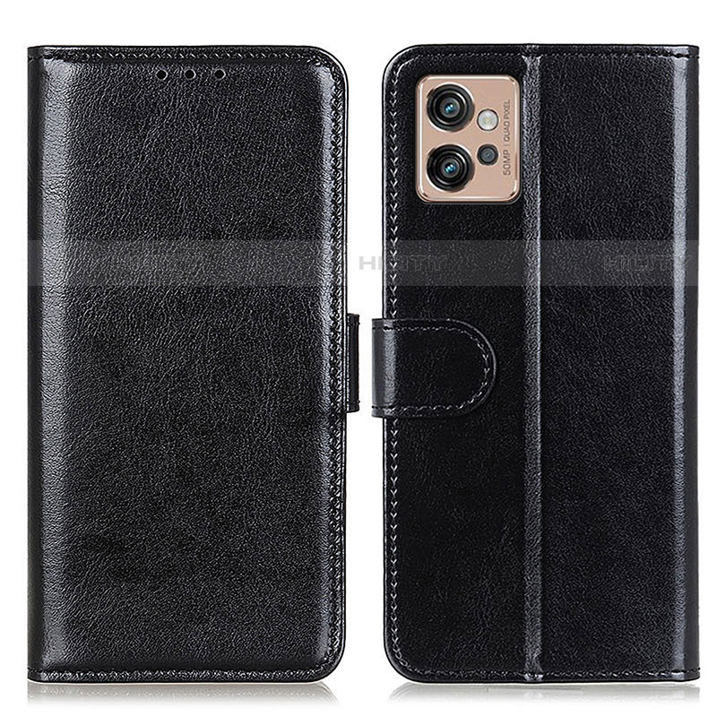 Funda de Cuero Cartera con Soporte Carcasa M07L para Motorola Moto G32 Negro