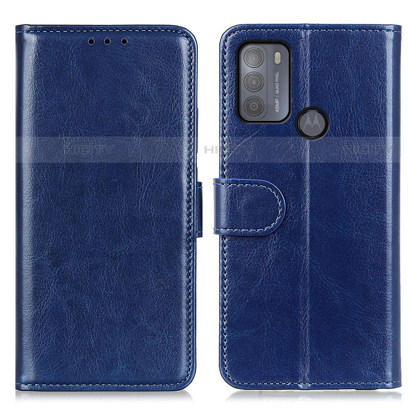 Funda de Cuero Cartera con Soporte Carcasa M07L para Motorola Moto G50 Azul