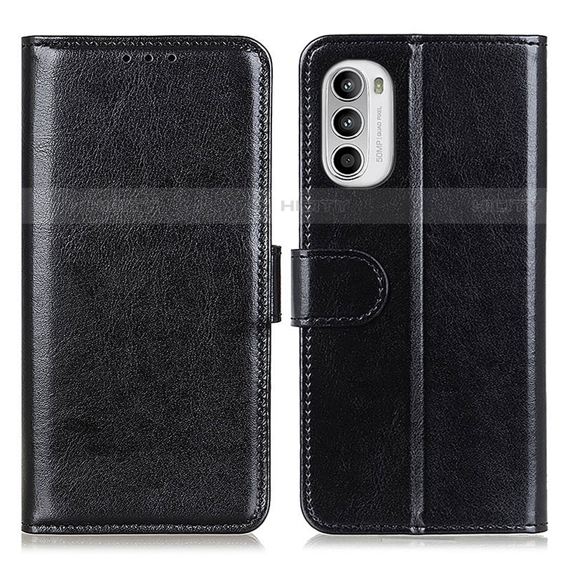 Funda de Cuero Cartera con Soporte Carcasa M07L para Motorola MOTO G52 Negro