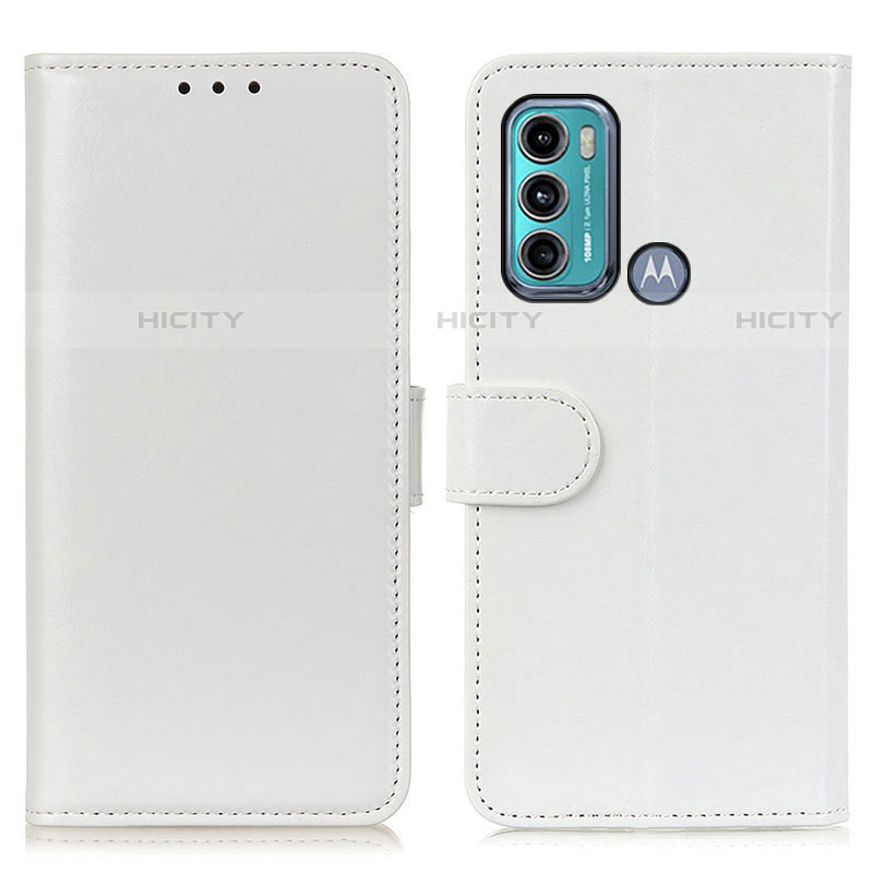 Funda de Cuero Cartera con Soporte Carcasa M07L para Motorola Moto G60 Blanco