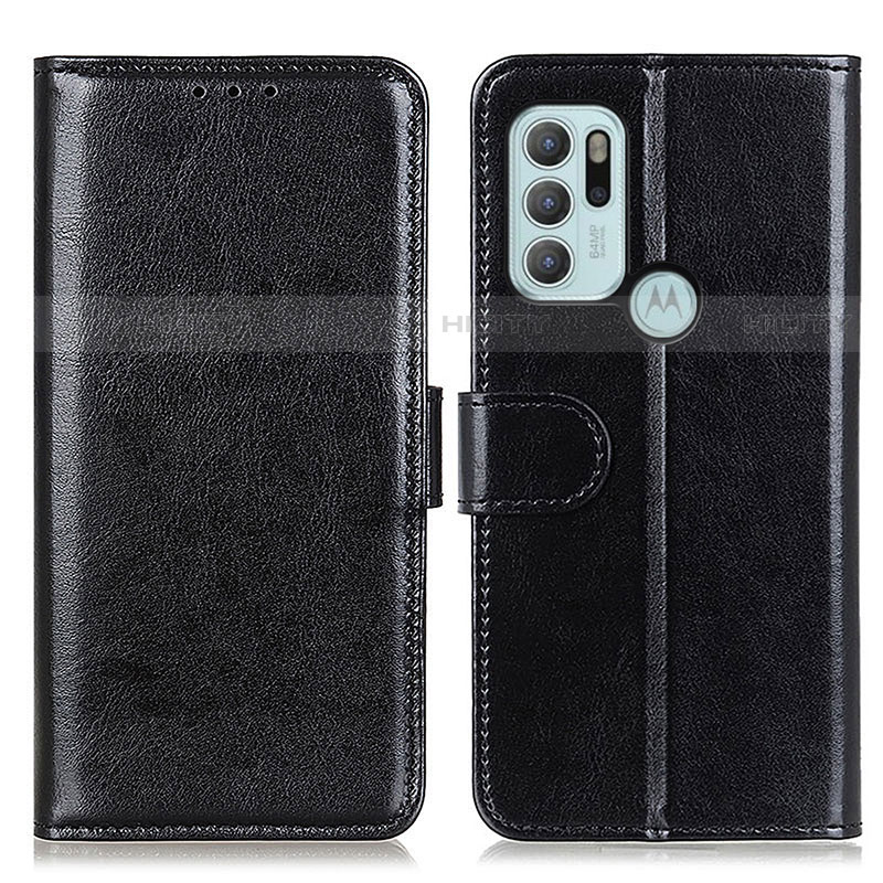 Funda de Cuero Cartera con Soporte Carcasa M07L para Motorola Moto G60s Negro