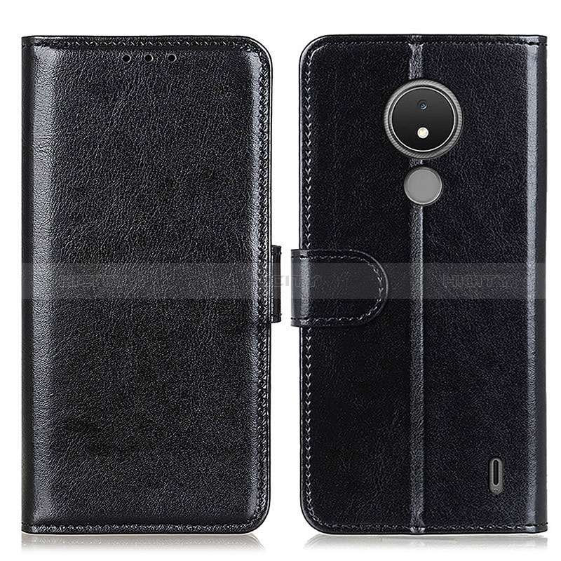 Funda de Cuero Cartera con Soporte Carcasa M07L para Nokia C21 Negro