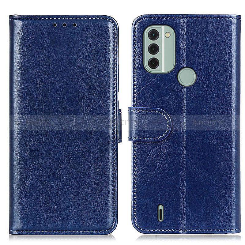 Funda de Cuero Cartera con Soporte Carcasa M07L para Nokia C31 Azul