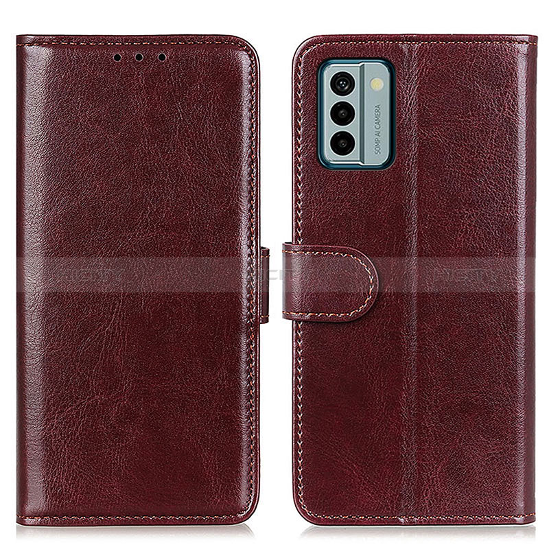 Funda de Cuero Cartera con Soporte Carcasa M07L para Nokia G22 Marron