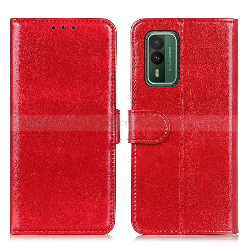 Funda de Cuero Cartera con Soporte Carcasa M07L para Nokia XR21 Rojo