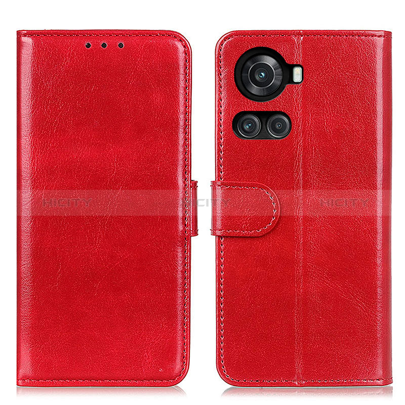 Funda de Cuero Cartera con Soporte Carcasa M07L para OnePlus Ace 5G Rojo