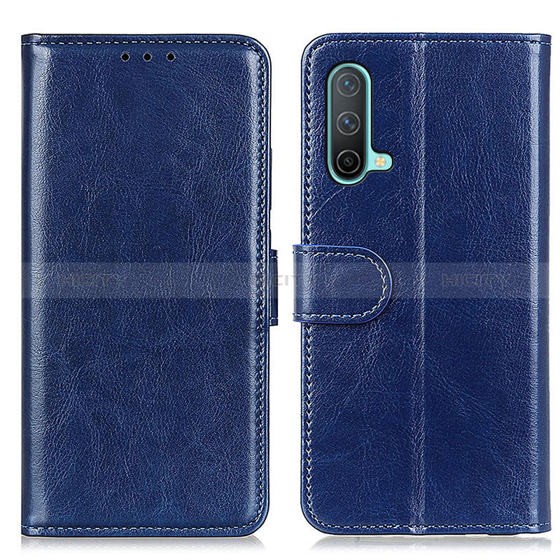 Funda de Cuero Cartera con Soporte Carcasa M07L para OnePlus Nord CE 5G Azul