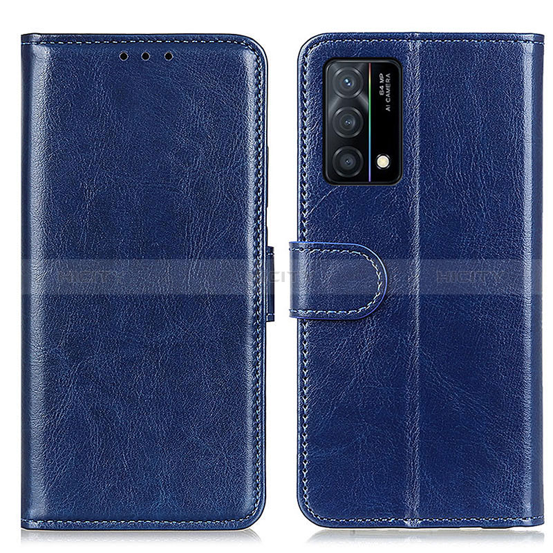 Funda de Cuero Cartera con Soporte Carcasa M07L para Oppo K9 5G Azul