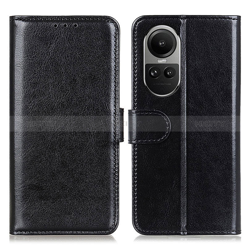 Funda de Cuero Cartera con Soporte Carcasa M07L para Oppo Reno10 Pro 5G Negro