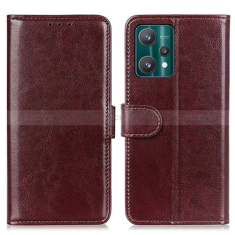 Funda de Cuero Cartera con Soporte Carcasa M07L para Realme 9 Pro+ Plus 5G Marron