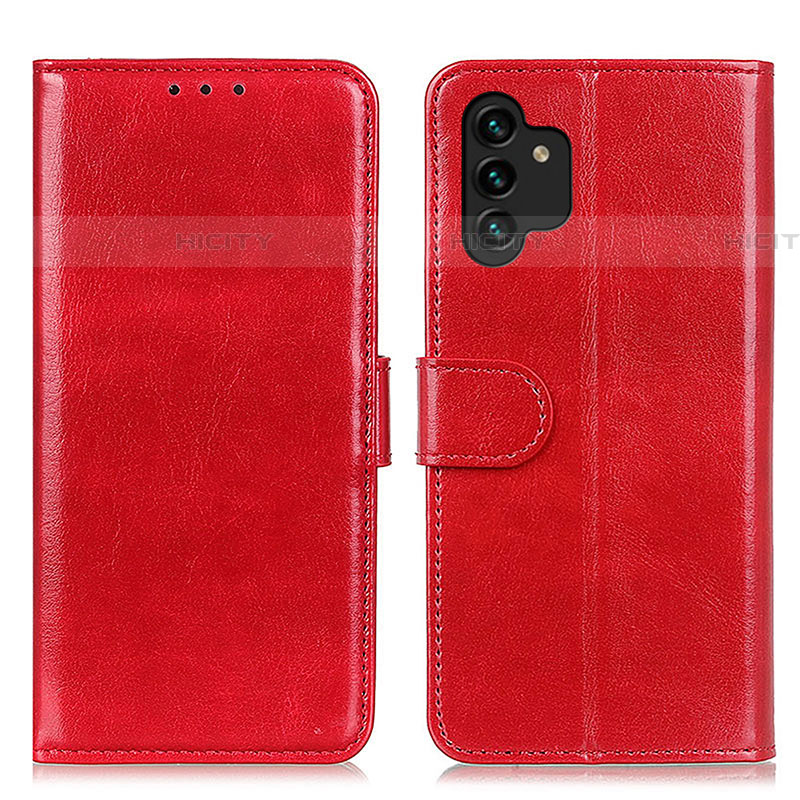 Funda de Cuero Cartera con Soporte Carcasa M07L para Samsung Galaxy A04s Rojo