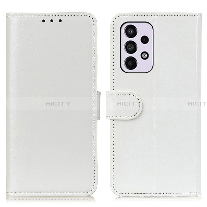 Funda de Cuero Cartera con Soporte Carcasa M07L para Samsung Galaxy A33 5G Blanco