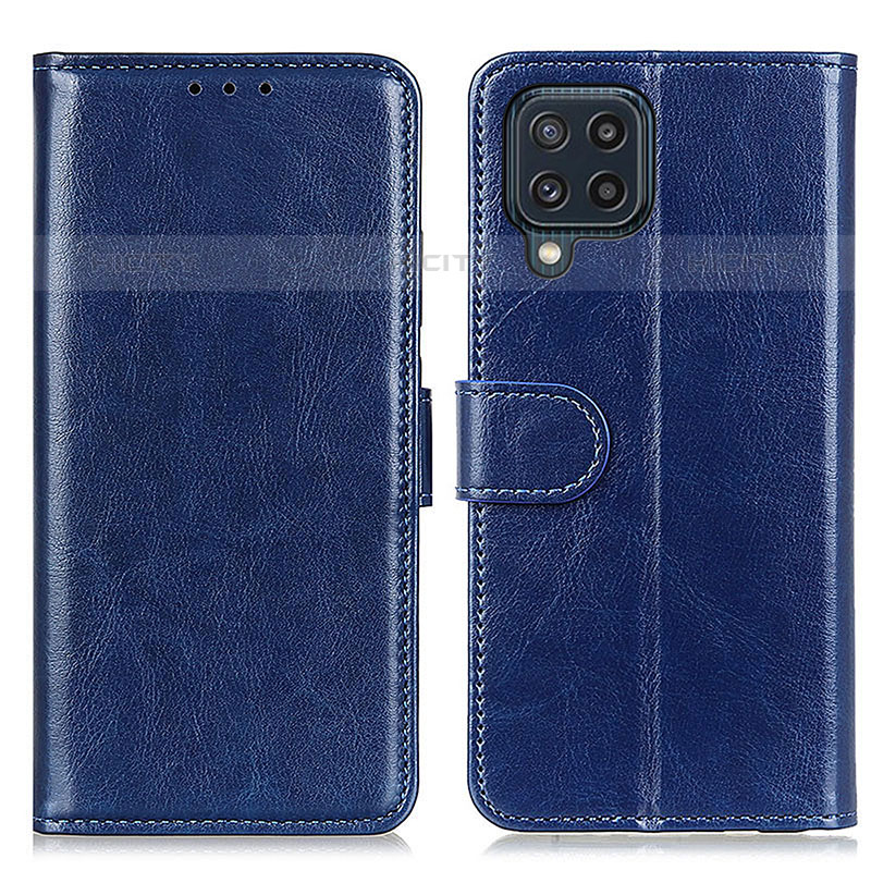 Funda de Cuero Cartera con Soporte Carcasa M07L para Samsung Galaxy M32 4G Azul