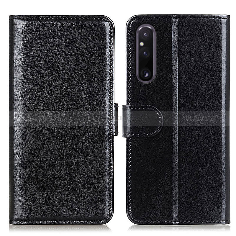 Funda de Cuero Cartera con Soporte Carcasa M07L para Sony Xperia 1 V Negro