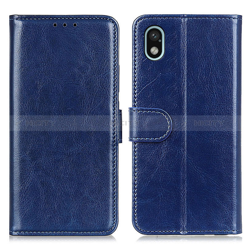 Funda de Cuero Cartera con Soporte Carcasa M07L para Sony Xperia Ace III Azul