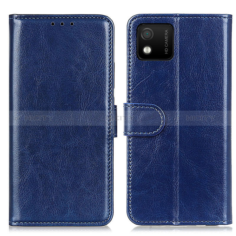 Funda de Cuero Cartera con Soporte Carcasa M07L para Wiko Y52 Azul