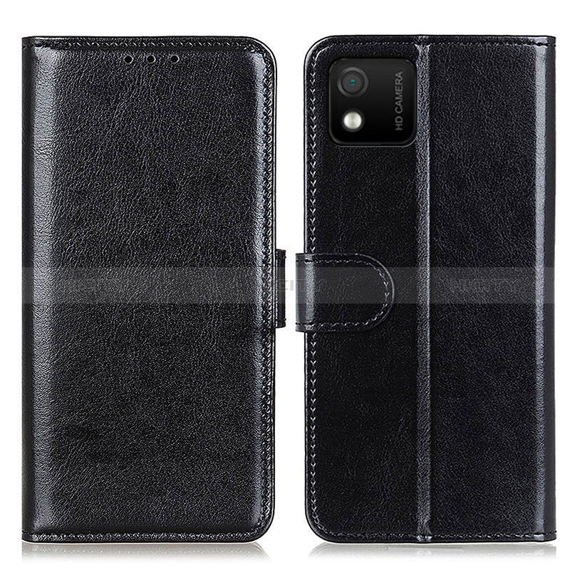 Funda de Cuero Cartera con Soporte Carcasa M07L para Wiko Y52 Negro