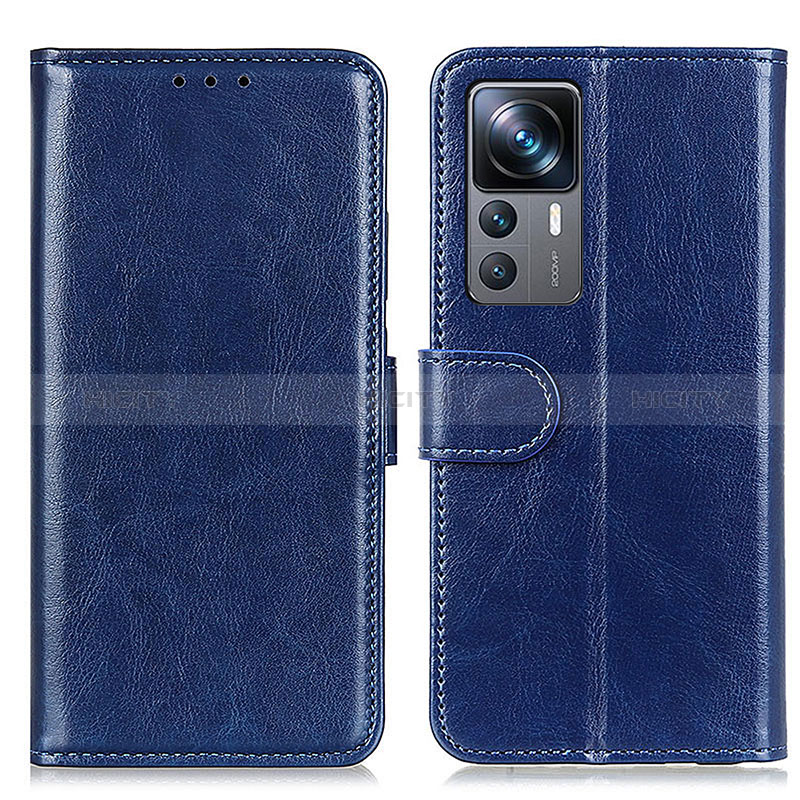 Funda de Cuero Cartera con Soporte Carcasa M07L para Xiaomi Mi 12T 5G Azul