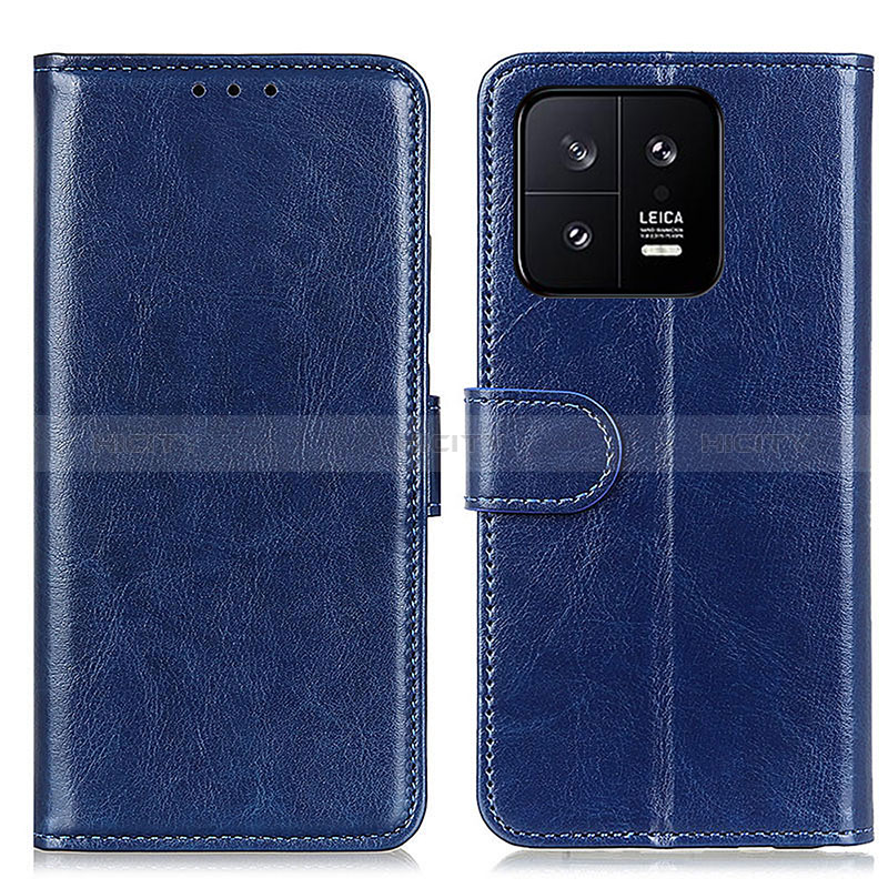 Funda de Cuero Cartera con Soporte Carcasa M07L para Xiaomi Mi 13 5G Azul