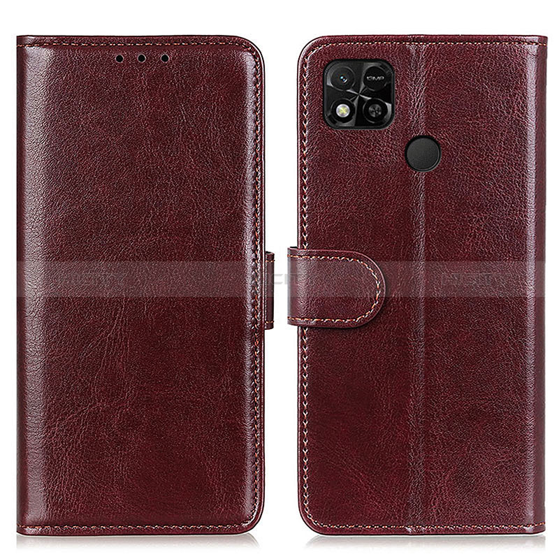 Funda de Cuero Cartera con Soporte Carcasa M07L para Xiaomi POCO C3 Marron