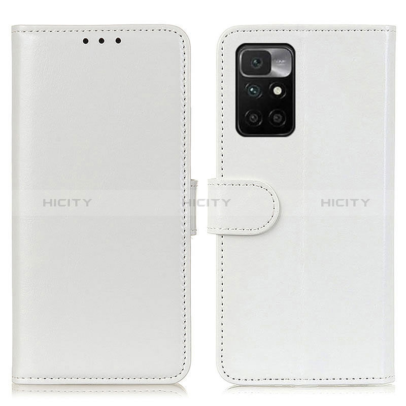 Funda de Cuero Cartera con Soporte Carcasa M07L para Xiaomi Redmi 10 (2022) Blanco