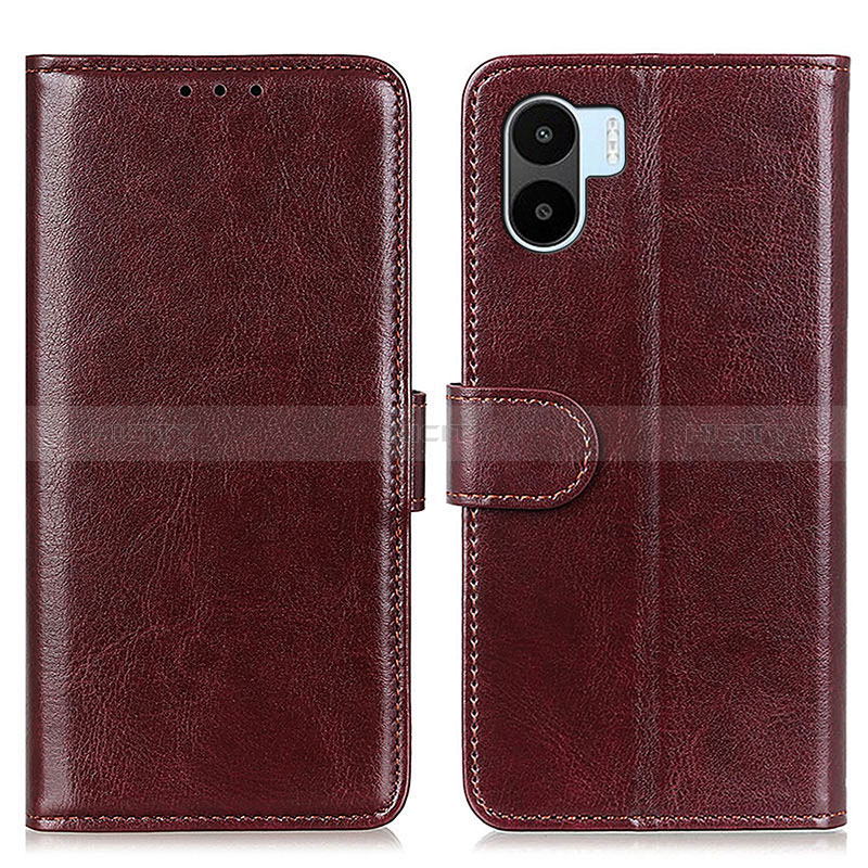 Funda de Cuero Cartera con Soporte Carcasa M07L para Xiaomi Redmi A1 Marron