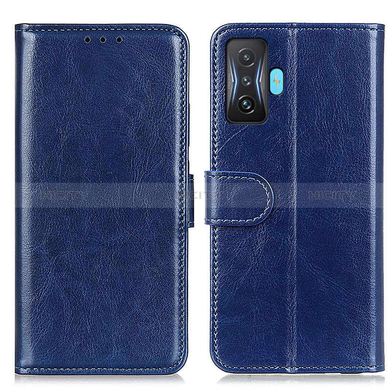 Funda de Cuero Cartera con Soporte Carcasa M07L para Xiaomi Redmi K50 Gaming AMG F1 5G Azul