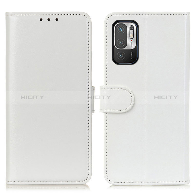 Funda de Cuero Cartera con Soporte Carcasa M07L para Xiaomi Redmi Note 10 5G Blanco