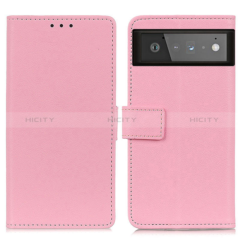 Funda de Cuero Cartera con Soporte Carcasa M08L para Google Pixel 6 5G Rosa