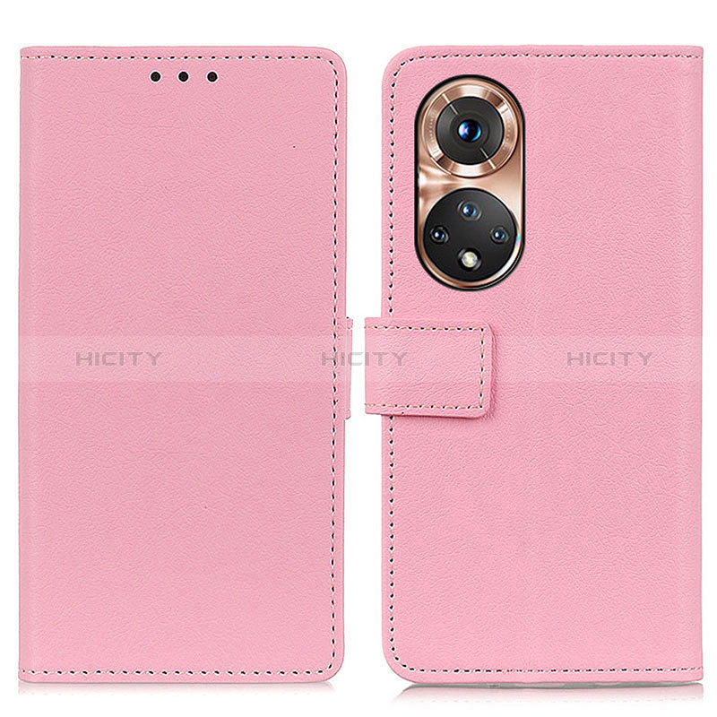 Funda de Cuero Cartera con Soporte Carcasa M08L para Huawei Honor 50 5G Rosa