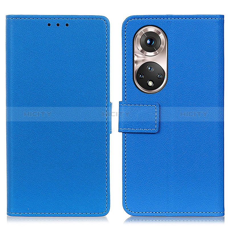 Funda de Cuero Cartera con Soporte Carcasa M08L para Huawei Honor 50 Pro 5G Azul