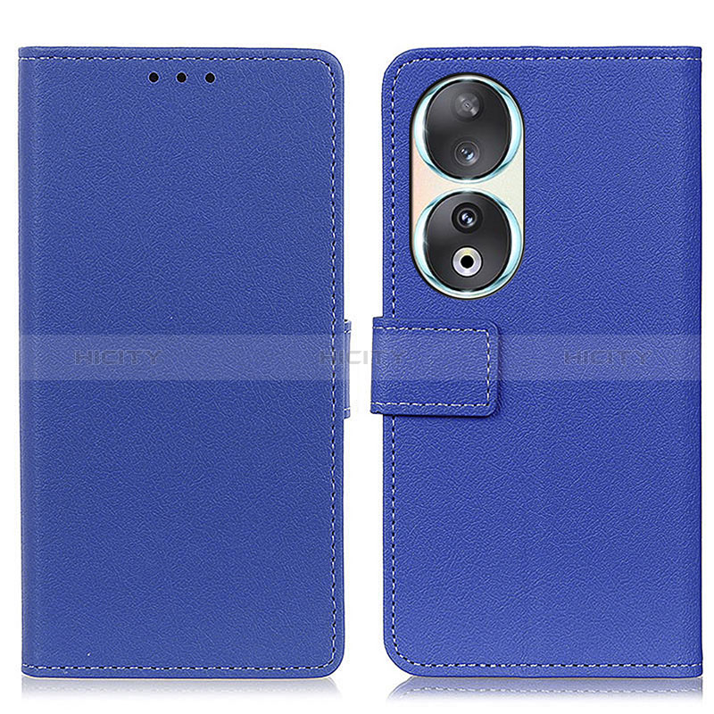 Funda de Cuero Cartera con Soporte Carcasa M08L para Huawei Honor 90 5G Azul