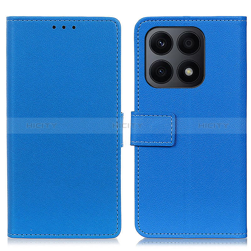 Funda de Cuero Cartera con Soporte Carcasa M08L para Huawei Honor X8a 4G Azul