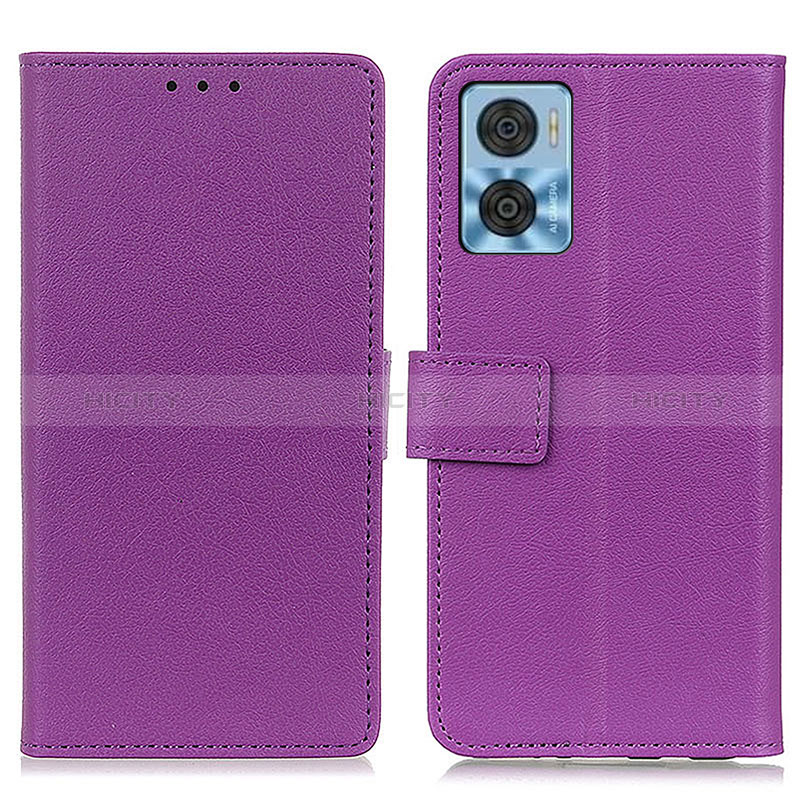 Funda de Cuero Cartera con Soporte Carcasa M08L para Motorola Moto E22i