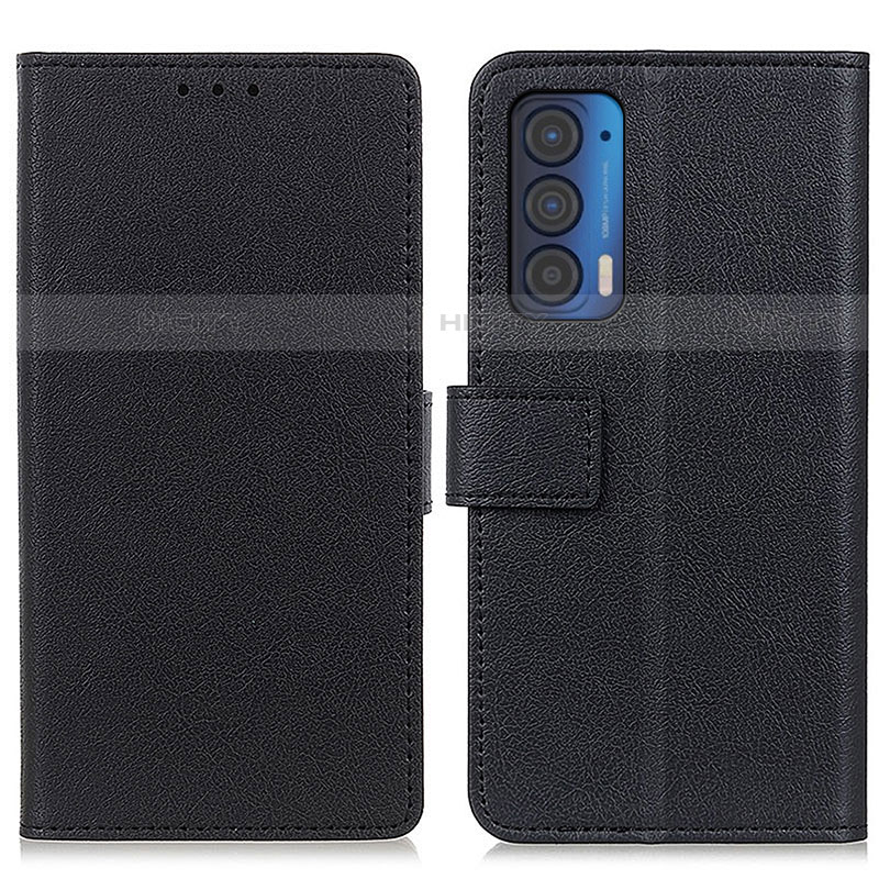 Funda de Cuero Cartera con Soporte Carcasa M08L para Motorola Moto Edge (2021) 5G Negro