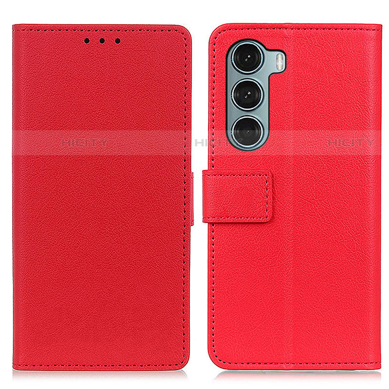 Funda de Cuero Cartera con Soporte Carcasa M08L para Motorola Moto Edge S30 5G Rojo