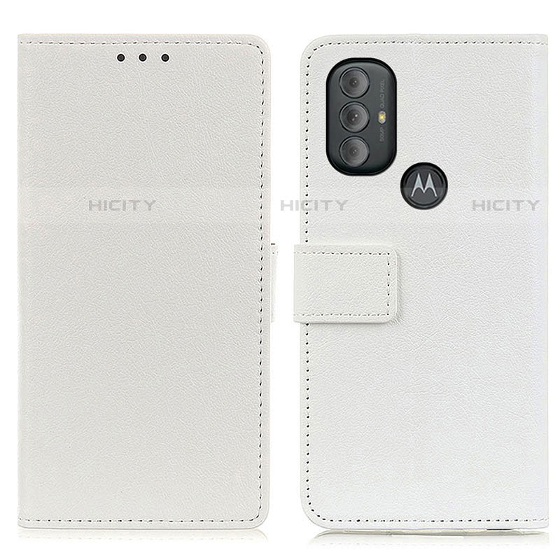 Funda de Cuero Cartera con Soporte Carcasa M08L para Motorola Moto G Play (2023) Blanco