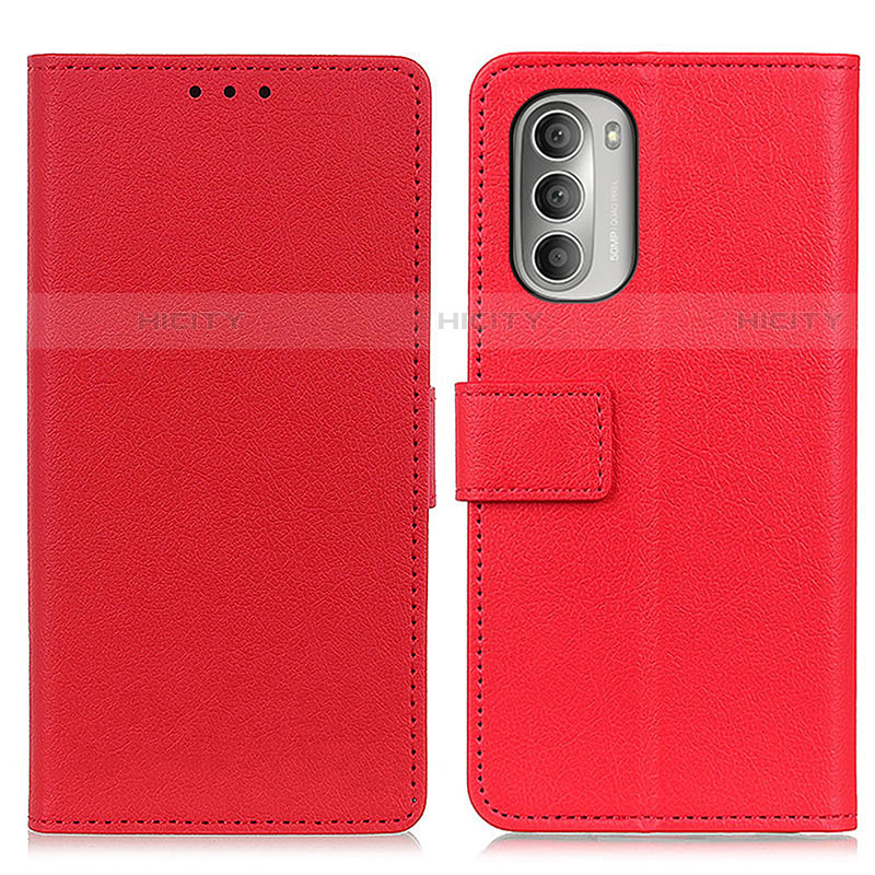 Funda de Cuero Cartera con Soporte Carcasa M08L para Motorola Moto G Stylus (2022) 5G Rojo