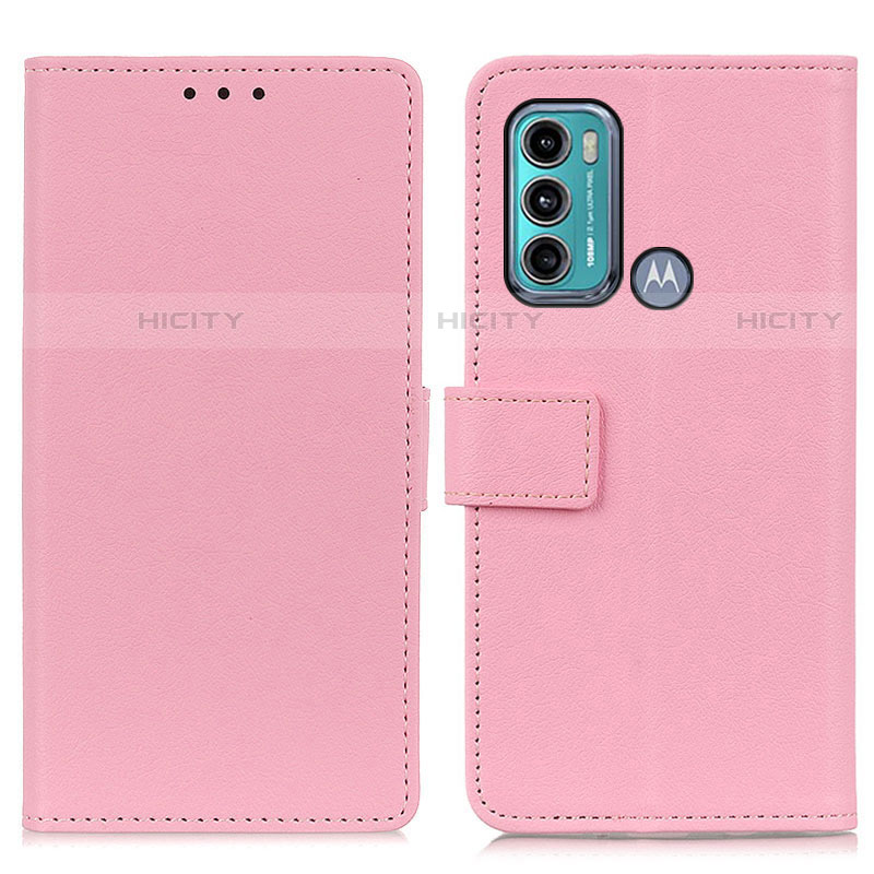 Funda de Cuero Cartera con Soporte Carcasa M08L para Motorola Moto G40 Fusion Rosa