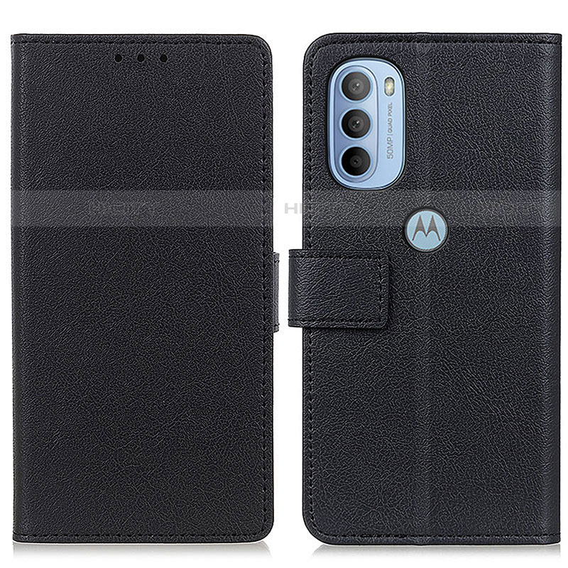 Funda de Cuero Cartera con Soporte Carcasa M08L para Motorola Moto G41 Negro