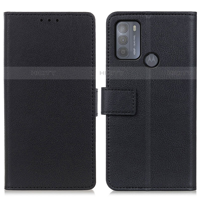 Funda de Cuero Cartera con Soporte Carcasa M08L para Motorola Moto G50 Negro