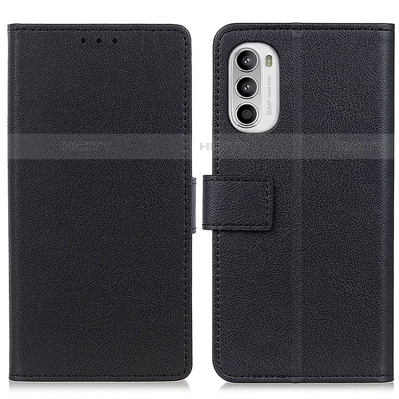 Funda de Cuero Cartera con Soporte Carcasa M08L para Motorola MOTO G52 Negro