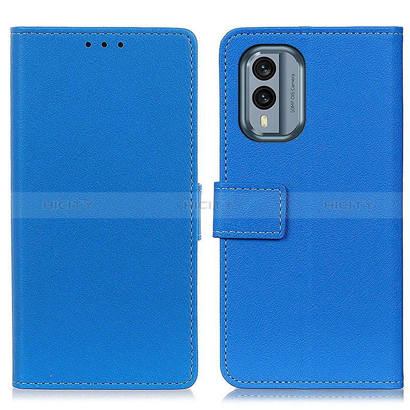 Funda de Cuero Cartera con Soporte Carcasa M08L para Nokia X30 5G Azul