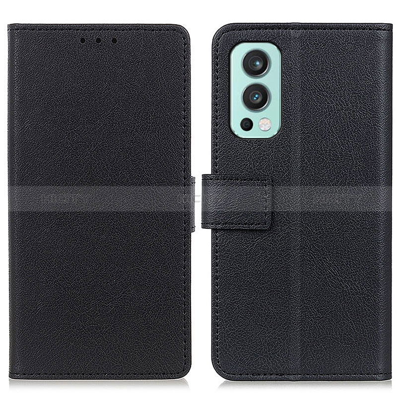 Funda de Cuero Cartera con Soporte Carcasa M08L para OnePlus Nord 2 5G Negro