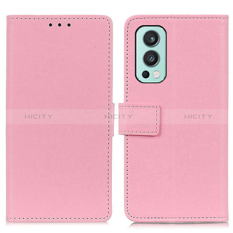 Funda de Cuero Cartera con Soporte Carcasa M08L para OnePlus Nord 2 5G Rosa