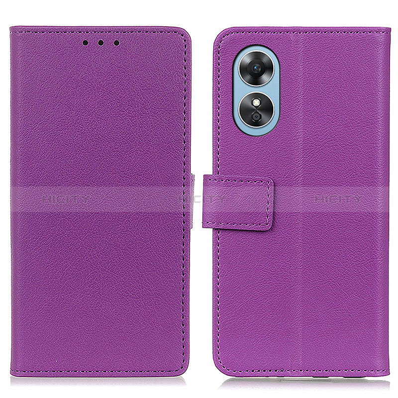 Funda de Cuero Cartera con Soporte Carcasa M08L para Oppo A17